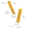 Under The Roof Under The Roof Decorating Hang and Level Yellow Assorted Picture Hanger 10 lb 1 each 100119 - alternate 7